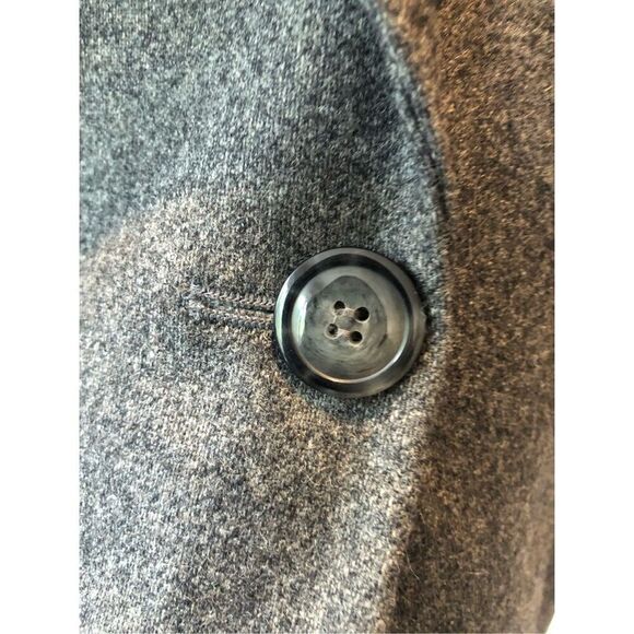 Sag Harbor Women’s Gray Wool Elegant One Button Up Blazer Size Petite 12 - Picture 4 of 7